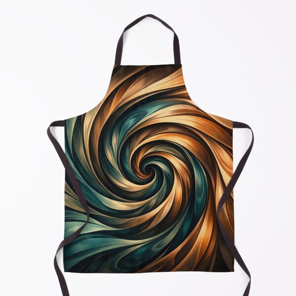 Item preview, Metallic Swirl: Teal and Bronze Spiral Vortex designed and sold by Owcomm.