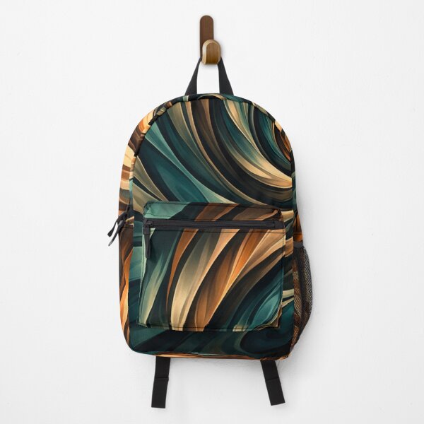Item preview, Metallic Swirl: Teal and Bronze Spiral Vortex designed and sold by Owcomm.