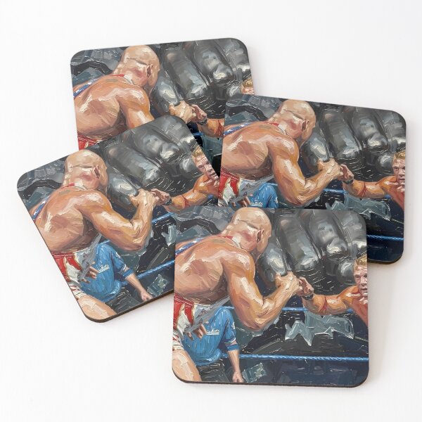Item preview, The Beast of the Ring: Impasto Combat Sports Portrait designed and sold by The Irish Whip.
