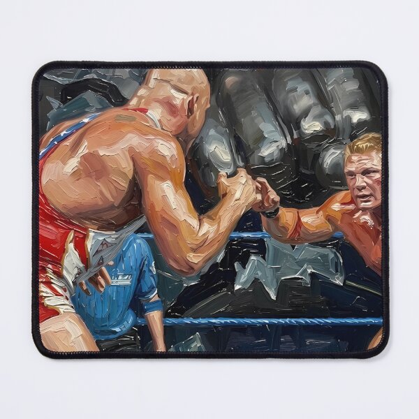 Item preview, The Beast of the Ring: Impasto Combat Sports Portrait designed and sold by The Irish Whip.