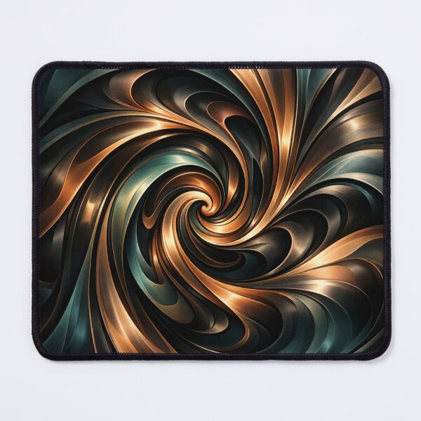 Item preview, Copper and Teal Metallic Vortex designed and sold by Owcomm.