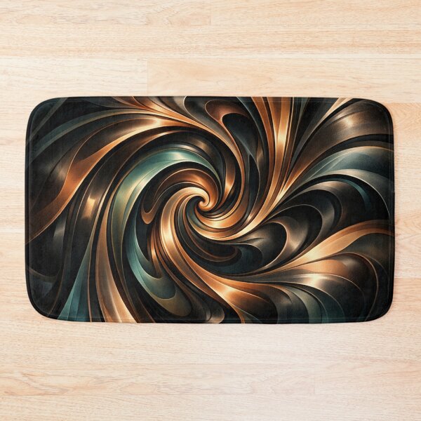 Item preview, Copper and Teal Metallic Vortex designed and sold by Owcomm.