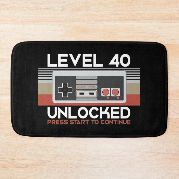Item preview, Level 40 Unlocked Gamer Birthday level 40 birthday designed and sold by OlyvieArt.
