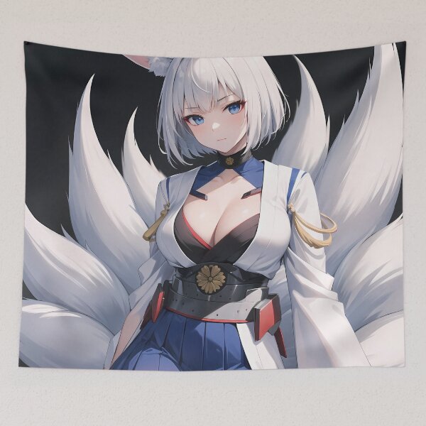 Item preview, Kaga Azur Lane Regal Fox Tail Battle Elegance designed and sold by SuperTeamCanada.