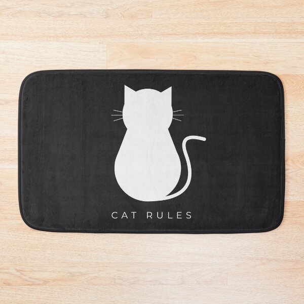 Item preview, Copy of Minimalist Cat Rules (Dark Mode)- Modern Feline Wall Art designed and sold by Très Joli Brothers.