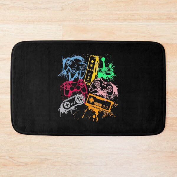 Item preview, Retro Gaming Controllers Paint Splash Collage designed and sold by FGTV2021.