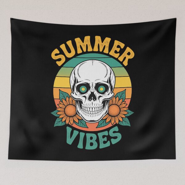 Item preview, Hawaiian Skull Aloha Beaches Hawaii Goth Summer Vibes designed and sold by TrinaEspinoza.