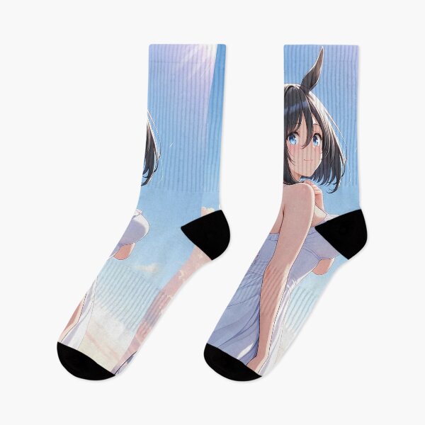 Item preview, Eishin Flash Uma Musume Pretty Derby White Dress Sky Glow designed and sold by SuperTeamCanada.