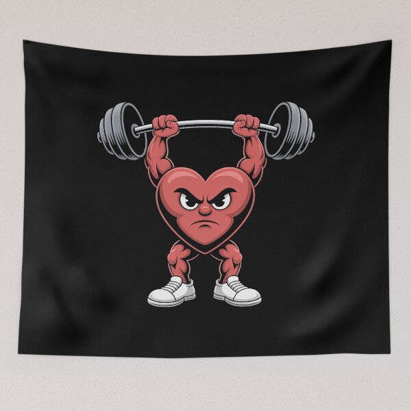 Item preview, Healthy Heart Heart Disease Awareness Weightlifting designed and sold by TrinaEspinoza.