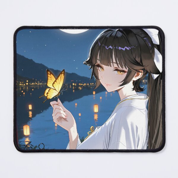 Item preview, Takao Azur Lane Moonlight Butterfly Kimono Night designed and sold by SuperTeamCanada.