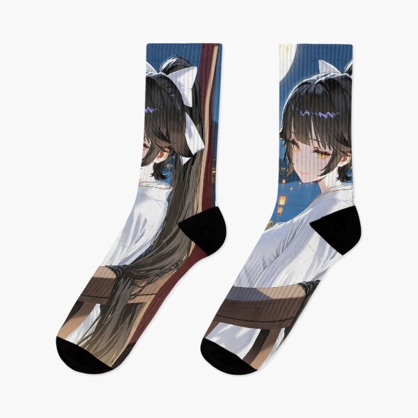 Item preview, Takao Azur Lane Moonlight Butterfly Kimono Night designed and sold by SuperTeamCanada.