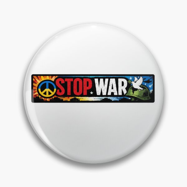 Item preview, Stop War Ukrainian Peace Sign designed and sold by Owcomm.