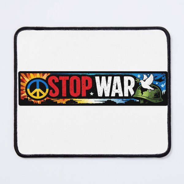 Item preview, Stop War Ukrainian Peace Sign designed and sold by Owcomm.