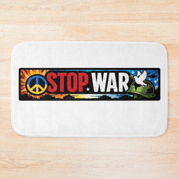 Item preview, Stop War Ukrainian Peace Sign designed and sold by Owcomm.