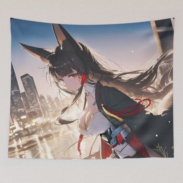 Item preview, Akagi Azur Lane Rainy City Kitsune Mood designed and sold by SuperTeamCanada.