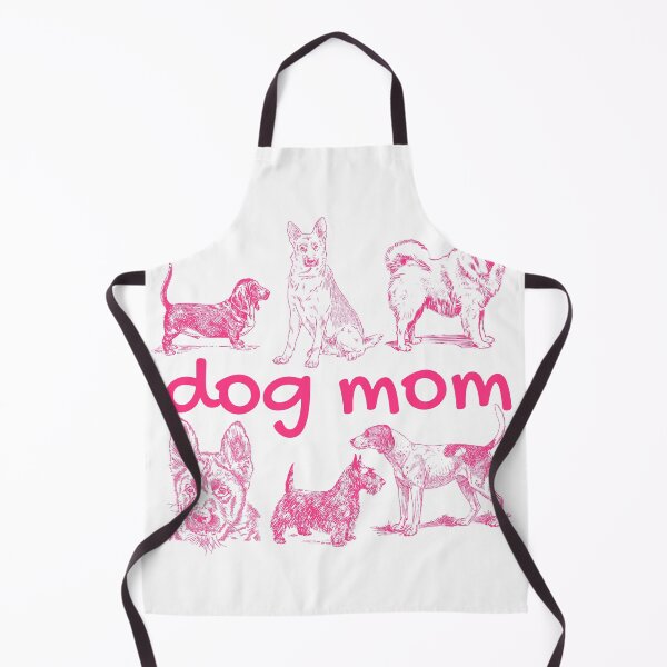 Item preview, Dog Mom Pink Retro Illustrations - Kawaii Wobbly Line Art designed and sold by Niji Hibana.