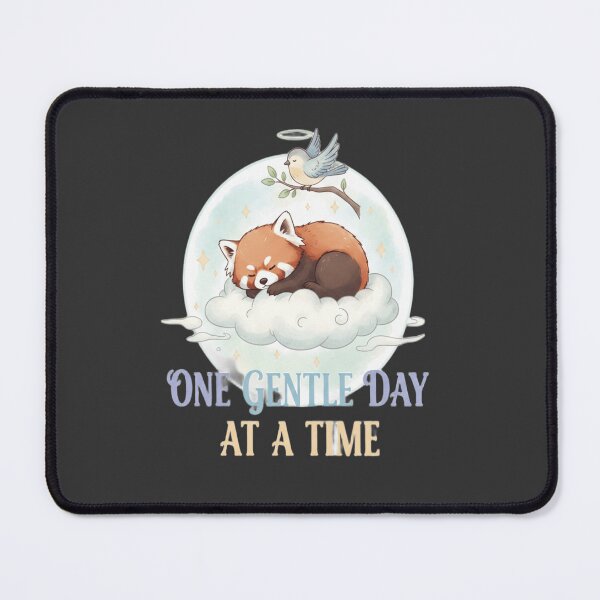 Item preview, One Gentle Day at a Time – Cute Red Panda Calm Design designed and sold by ArthUpscale.
