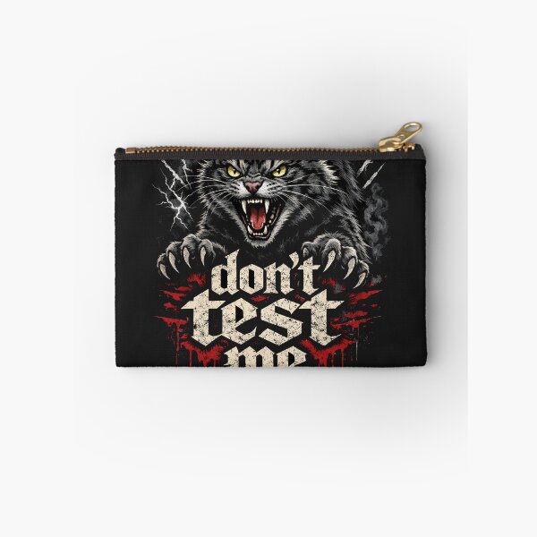 Item preview, Don't Test Me Angry Rock Cat T-Shirt designed and sold by Owcomm.