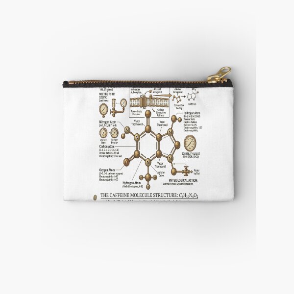Item preview, The Caffeine Molecule - Advanced Coffee Chemistry Schematic designed and sold by ClaussShop.