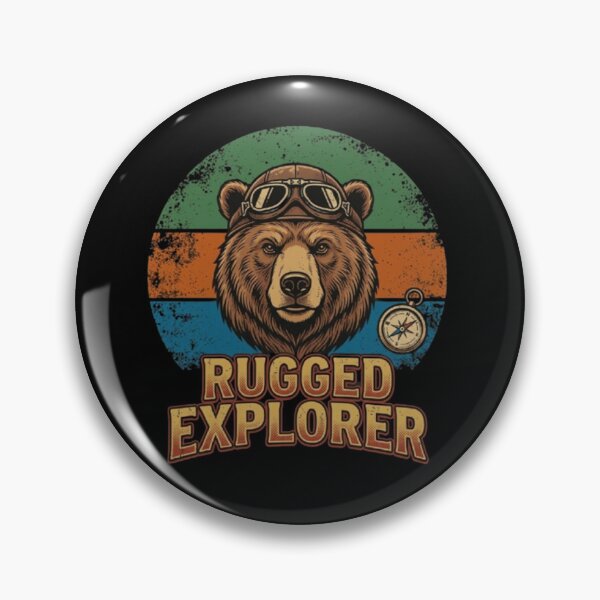 Item preview, Rugged Explorer – Adventure Bear Art designed and sold by Dogandesighn.