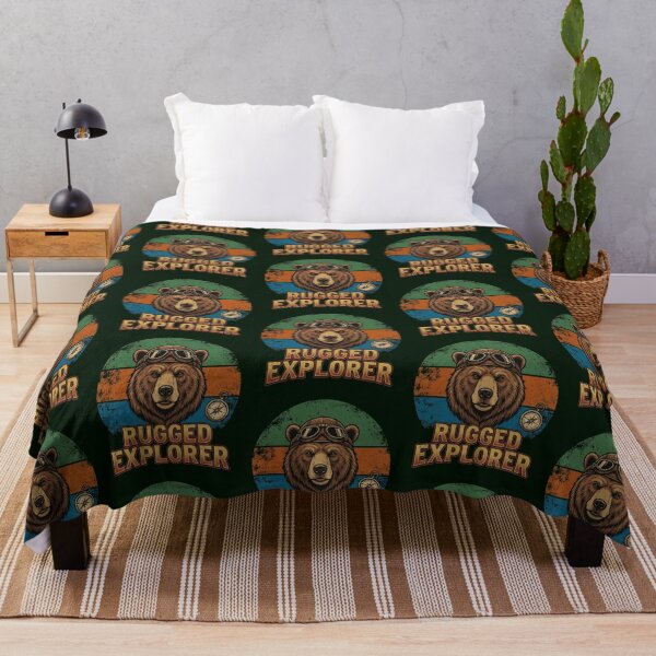 Item preview, Rugged Explorer – Adventure Bear Art designed and sold by Dogandesighn.