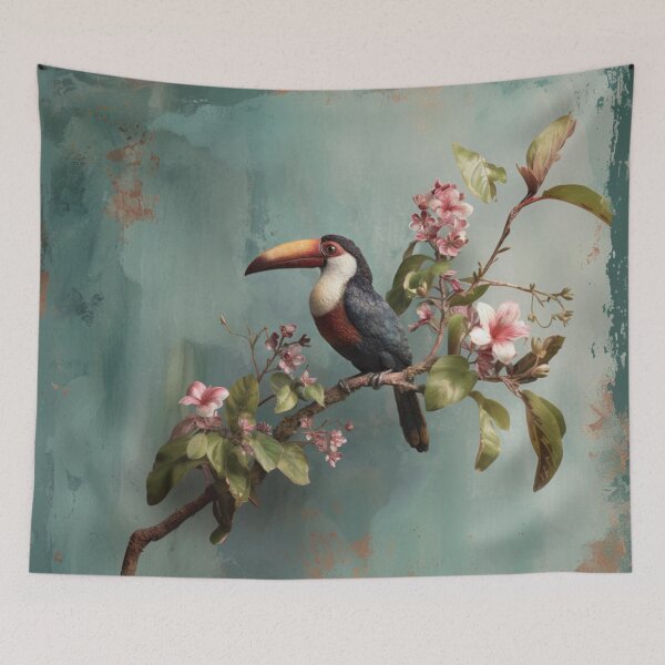 Item preview, A Toucan perched on rainforest branches, Birds in Motion designed and sold by CDC40.