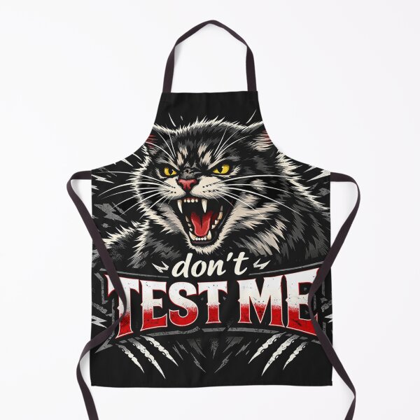Item preview, Angry Cat Don't Test Me Sarcastic Gothic Edgy Graphic designed and sold by Owcomm.