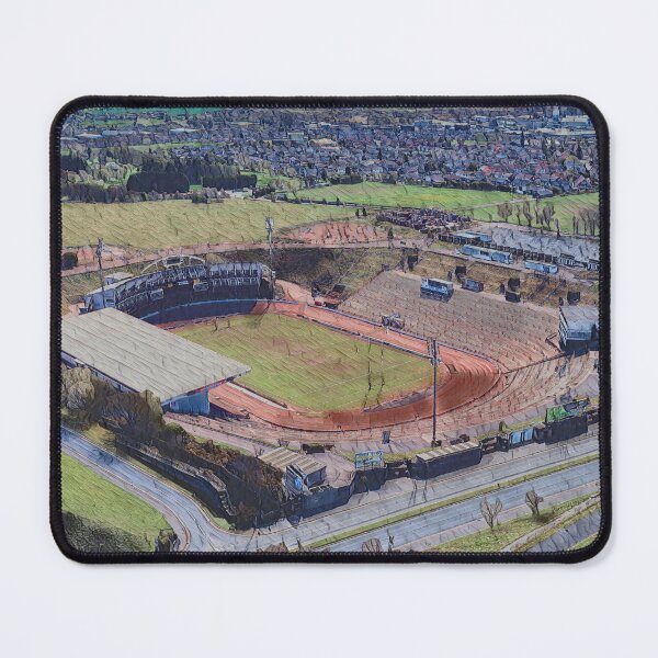 Item preview, Bradford's Stadium In The Bowl - Aerial View Painting designed and sold by ArtworkNorth.