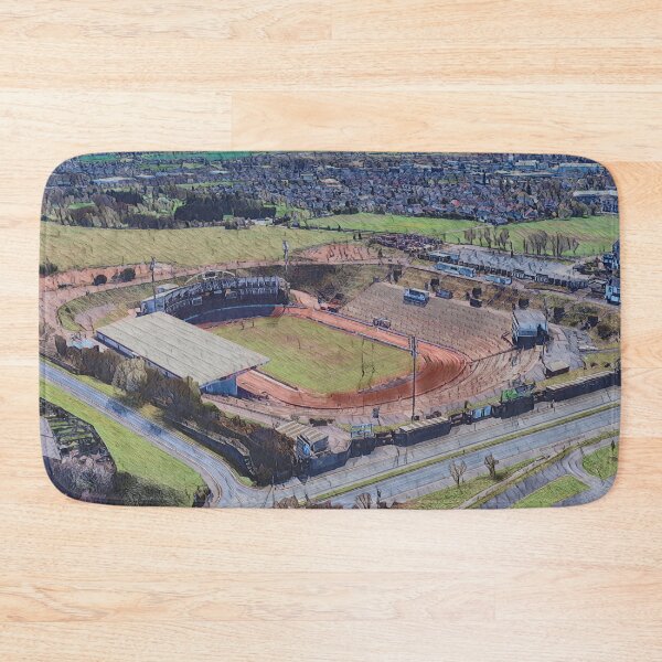 Item preview, Bradford's Stadium In The Bowl - Aerial View Painting designed and sold by ArtworkNorth.