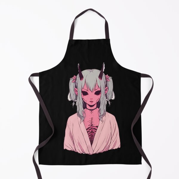 Item preview, Ethereal Stitched Silver Haired Demoness designed and sold by Emegan Print Art.
