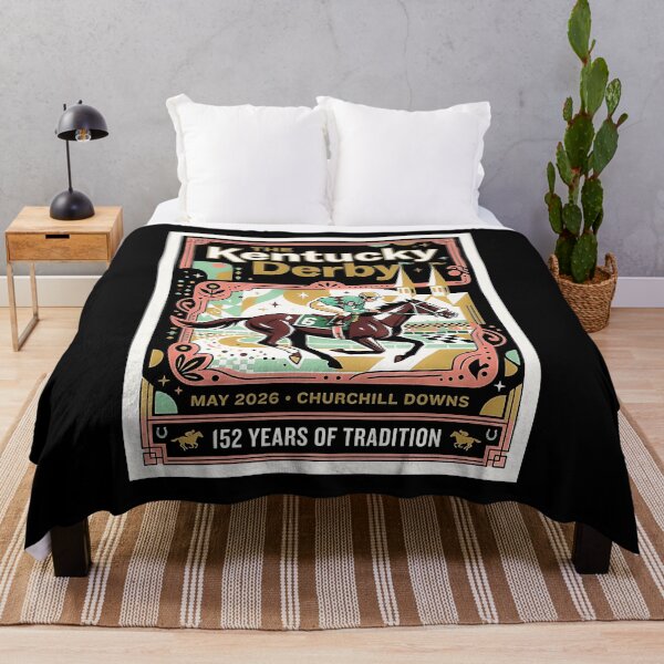 Item preview, Kentucky Derby Horse Racing Vintage 152 Years designed and sold by graphixpolash.