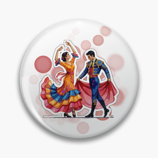 Item preview, Spanish Flamenco Dancing Couple Traditional Spain Dance Design designed and sold by iamKRUK.