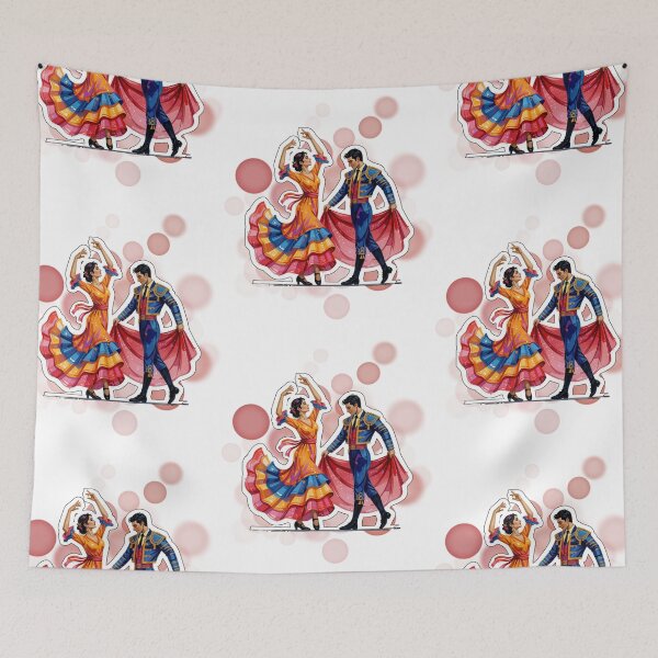 Item preview, Spanish Flamenco Dancing Couple Traditional Spain Dance Design designed and sold by iamKRUK.