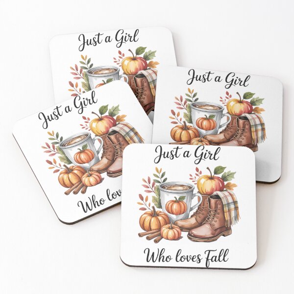 Item preview, Just A Girl Who Loves Fall Pumpkin Coffee Lover Happy Thanksgiving Fall Thanksgiving designed and sold by TrinaEspinoza.