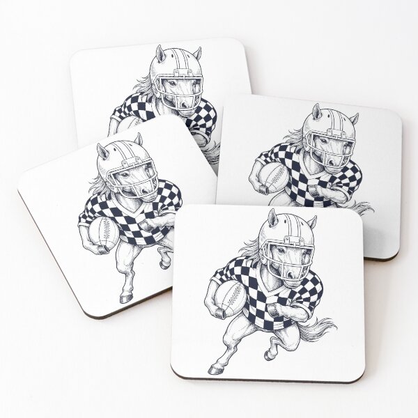 Item preview, Vintage Horse Playing American Football Player Animal Lover designed and sold by TerryConnells.