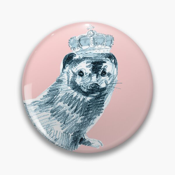 Item preview, Mink with a crown in Pink designed and sold by belettelepink.