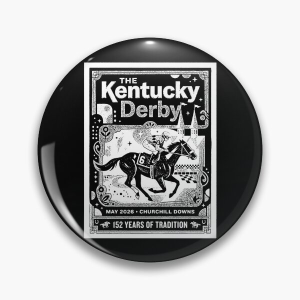 Item preview, Kentucky Derby Horse Racing Vintage 152 Years designed and sold by graphixpolash.