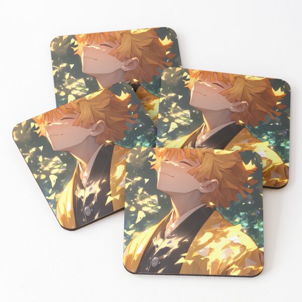 Item preview, Zenitsu Agatsuma Demon Slayer Golden Leaves Peaceful Daydream Vibes designed and sold by SuperTeamCanada.