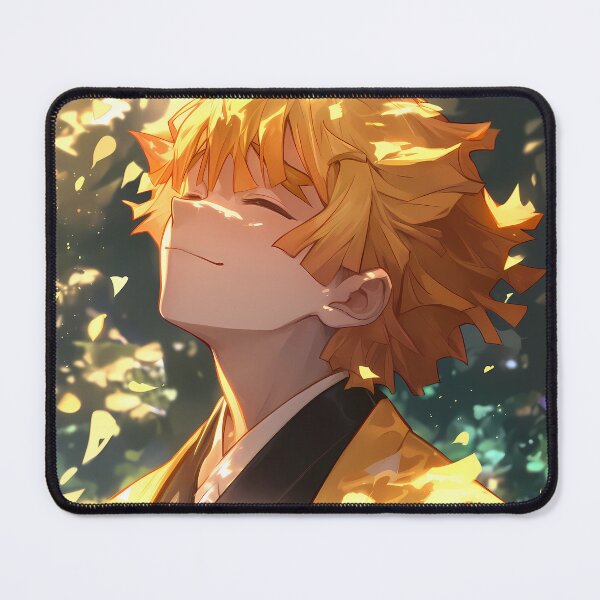 Item preview, Zenitsu Agatsuma Demon Slayer Golden Leaves Peaceful Daydream Vibes designed and sold by SuperTeamCanada.