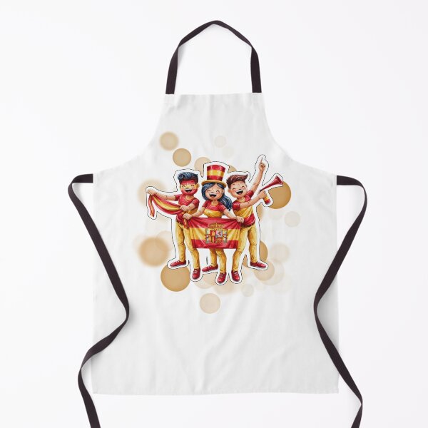 Item preview, Spain Football Fans Holding Spanish Flag Soccer Supporters Design designed and sold by iamKRUK.