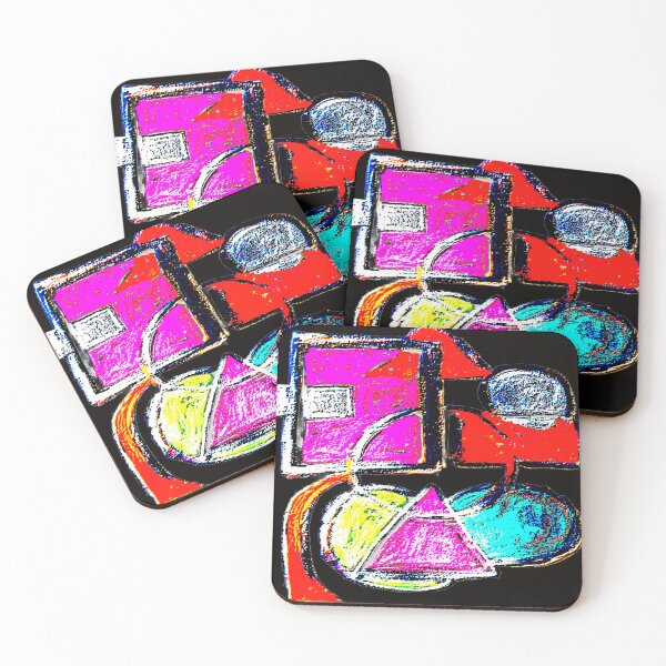 Item preview, Shapes Misbehaving E2 colorful geometric abstract design designed and sold by SmashingDeals.