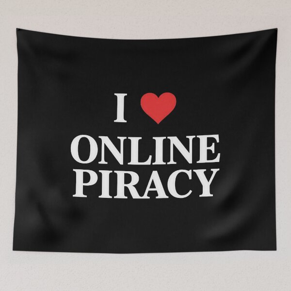 Item preview, I Love Online Piracy designed and sold by cozygamerstore.