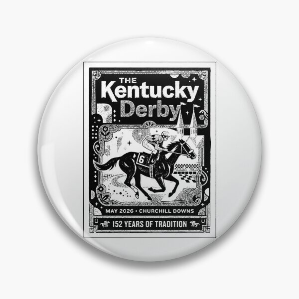 Item preview, Kentucky Derby Horse Racing Vintage 152 Years Tradition designed and sold by graphixpolash.