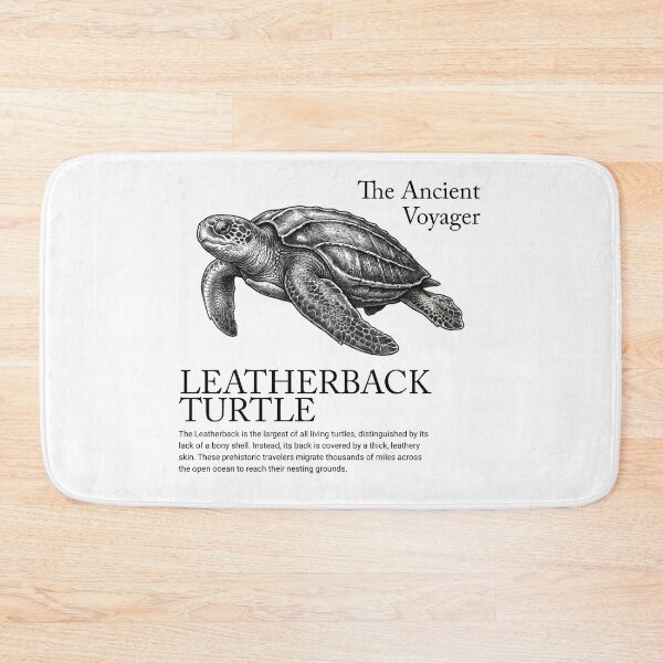Item preview, Leatherback Turtle - The Ancient Voyager Marine Biology Art designed and sold by MotionBanana Art.