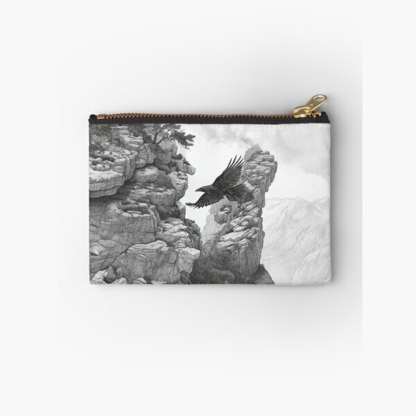 Item preview, A Raven gliding above rugged cliffs, Birds in Motion designed and sold by CDC40.