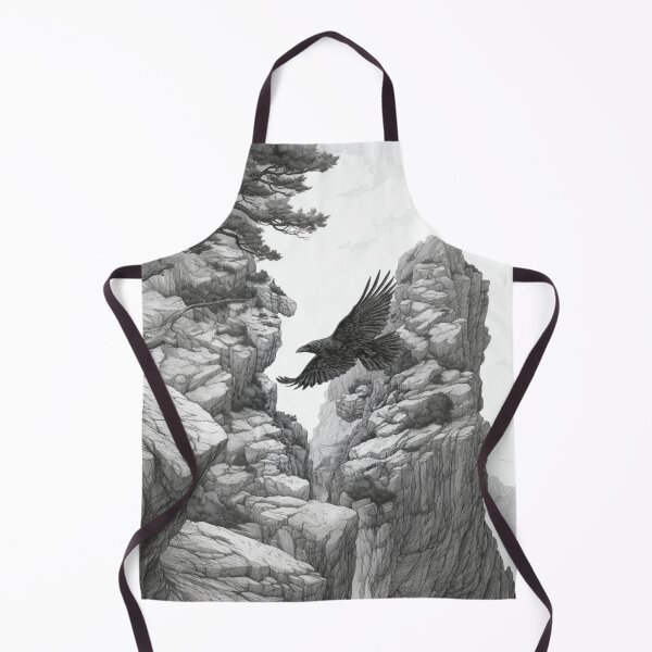 Item preview, A Raven gliding above rugged cliffs, Birds in Motion designed and sold by CDC40.