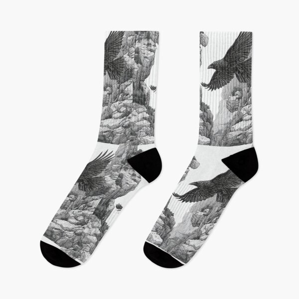 Item preview, A Raven gliding above rugged cliffs, Birds in Motion designed and sold by CDC40.