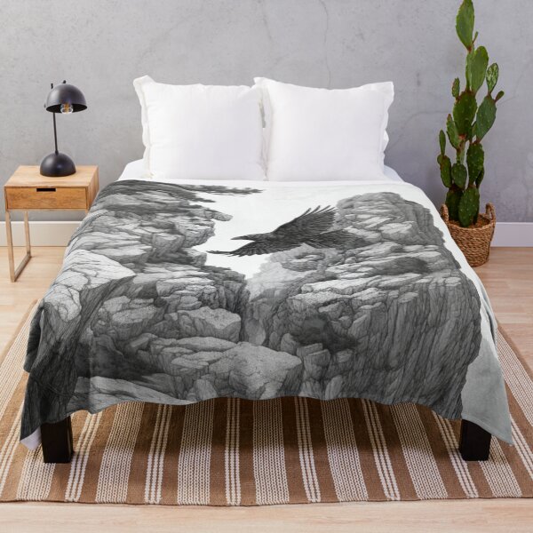 Item preview, A Raven gliding above rugged cliffs, Birds in Motion designed and sold by CDC40.