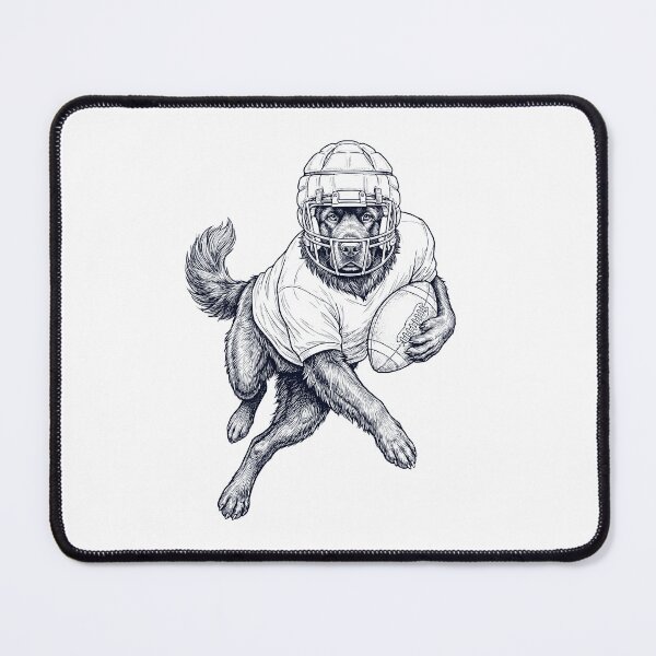 Item preview, Vintage Newfoundland Playing American Football Player Dog Lover designed and sold by TerryConnells.