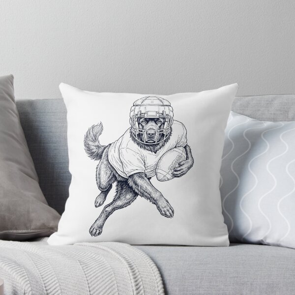 Item preview, Vintage Newfoundland Playing American Football Player Dog Lover designed and sold by TerryConnells.